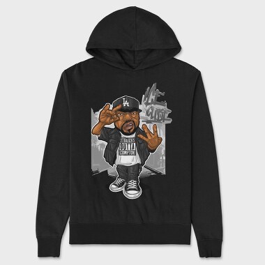 19136 Ice Cube Gangster Compton, Hanorac Oversize Barbati (Unisex)