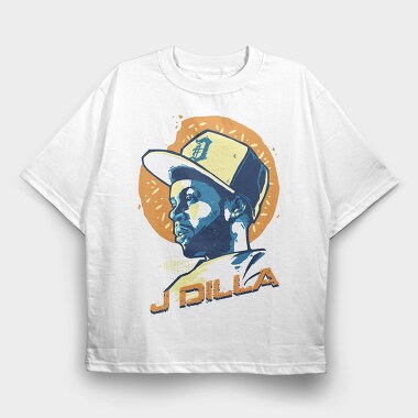 19139 J Dilla Hip Hop, Tricou Oversize Barbati (Unisex)