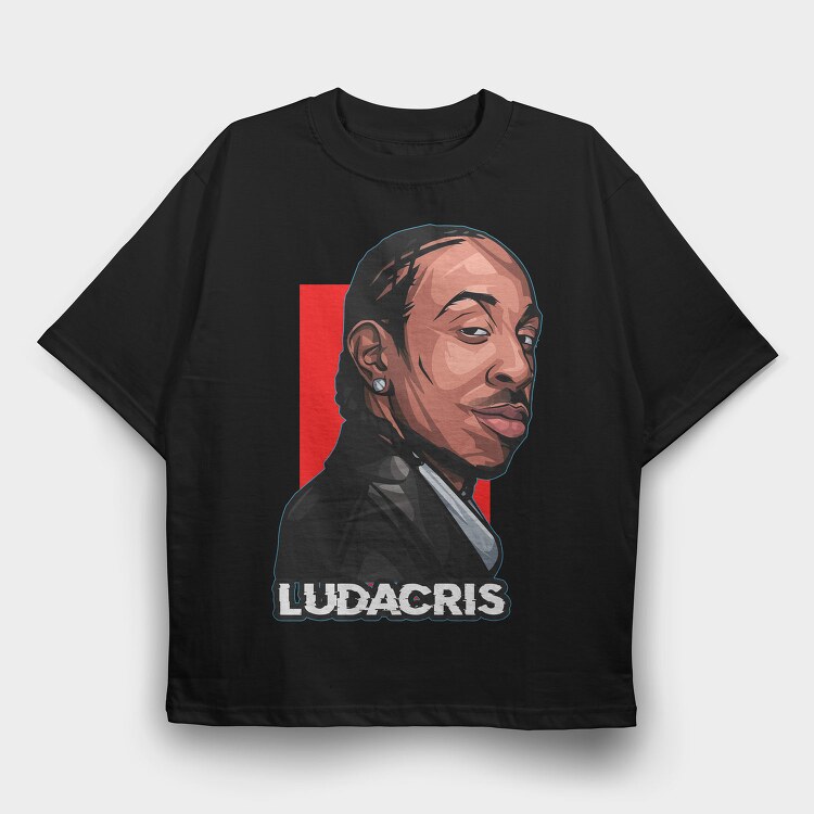 19147 Luda Rapper, Tricou Oversize Barbati (Unisex)