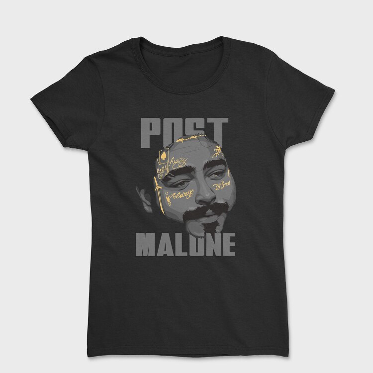 19153 Post Malone Tattoo, Tricou Femei