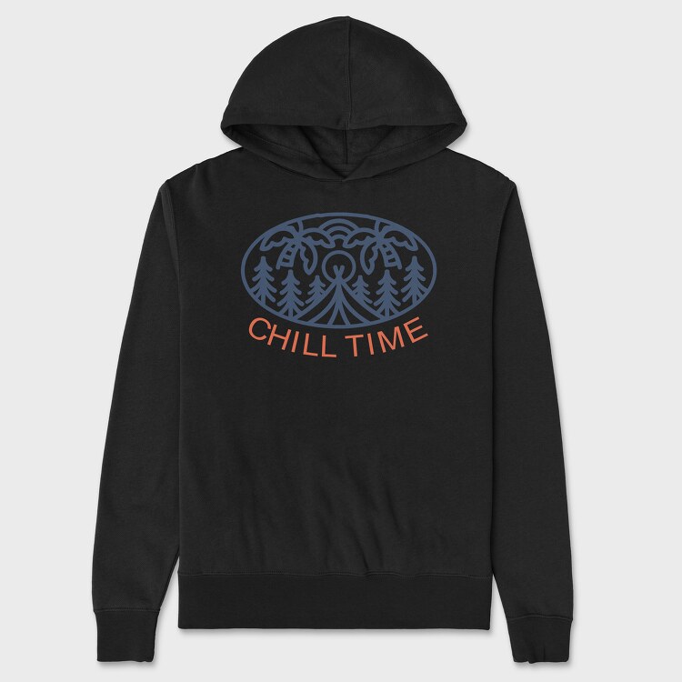 Chill Time, Hanorac Oversize Barbati (Unisex)