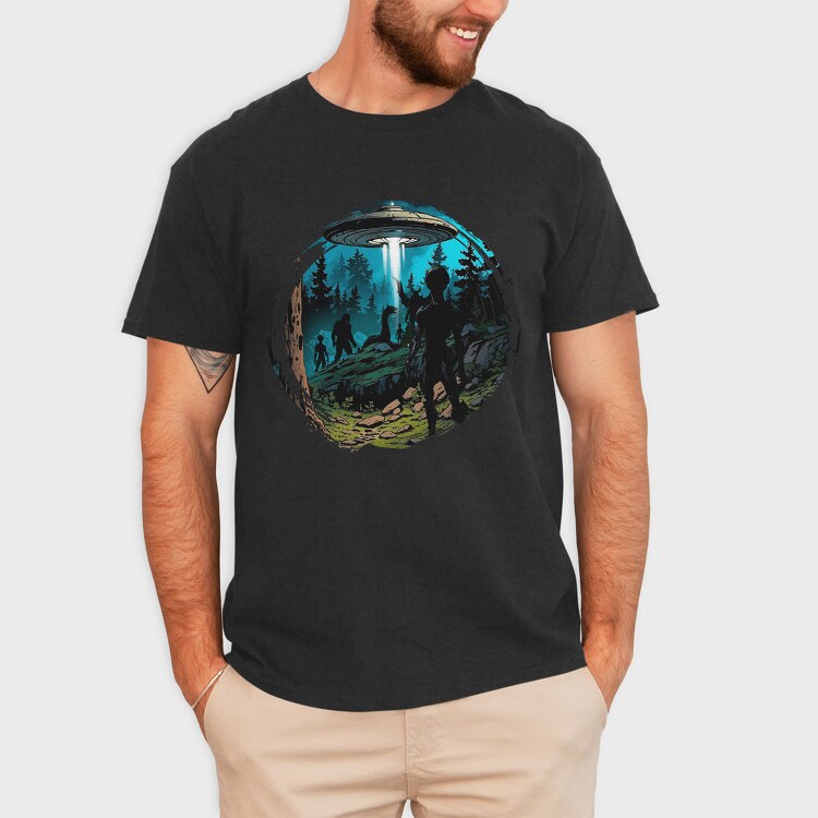 Ufo Nature, Tricou Barbati (Unisex)