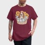 Basset Hound Sunflowers, Tricou Barbati (Unisex)