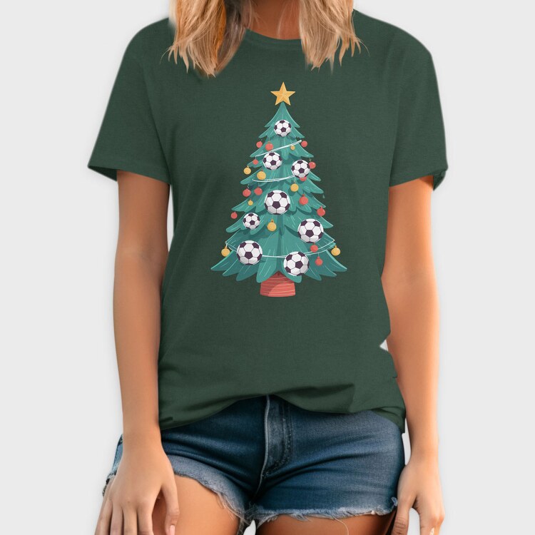 Football Christmas Tree, Tricou Barbati (Unisex)