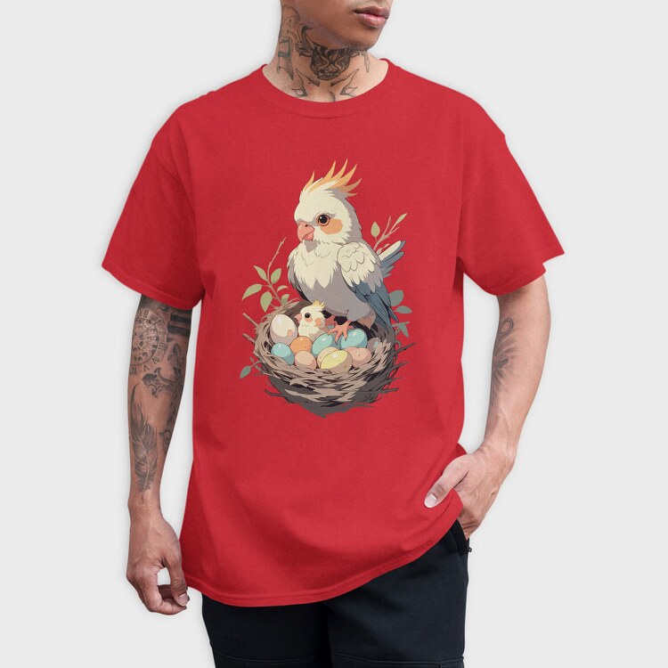 Cockatiel, Tricou Barbati (Unisex)