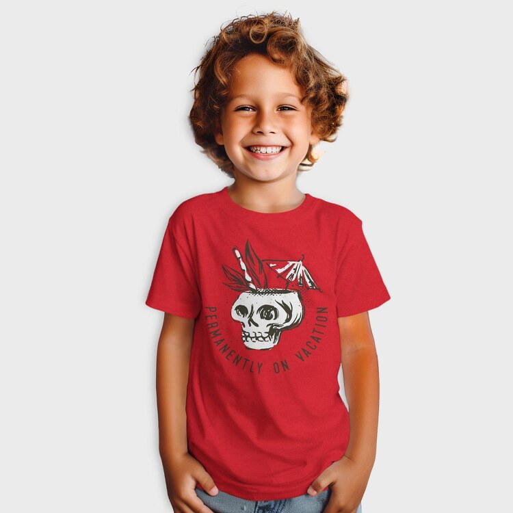 Summer Vacation Skull, Tricou Copii