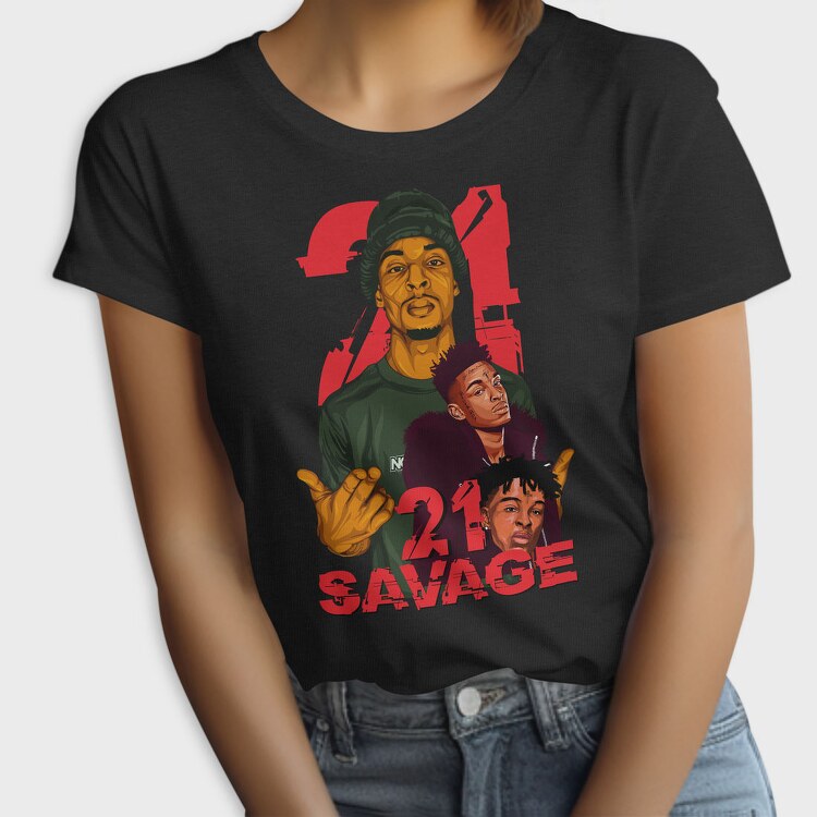 19108 21 Savage Rap, Tricou Femei