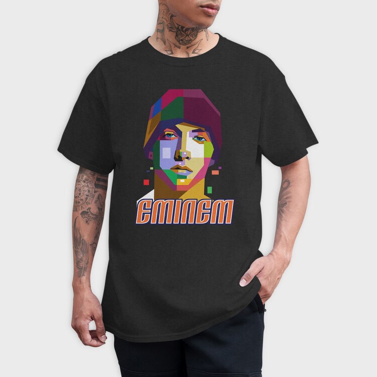 19128 Eminem Colorful, Tricou Barbati (Unisex)