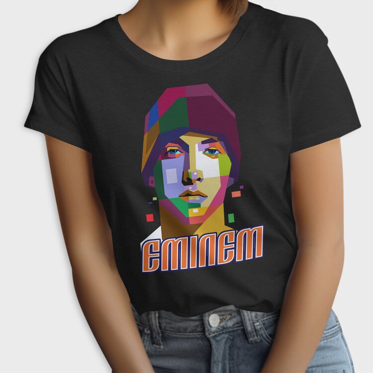 19128 Eminem Colorful, Tricou Femei