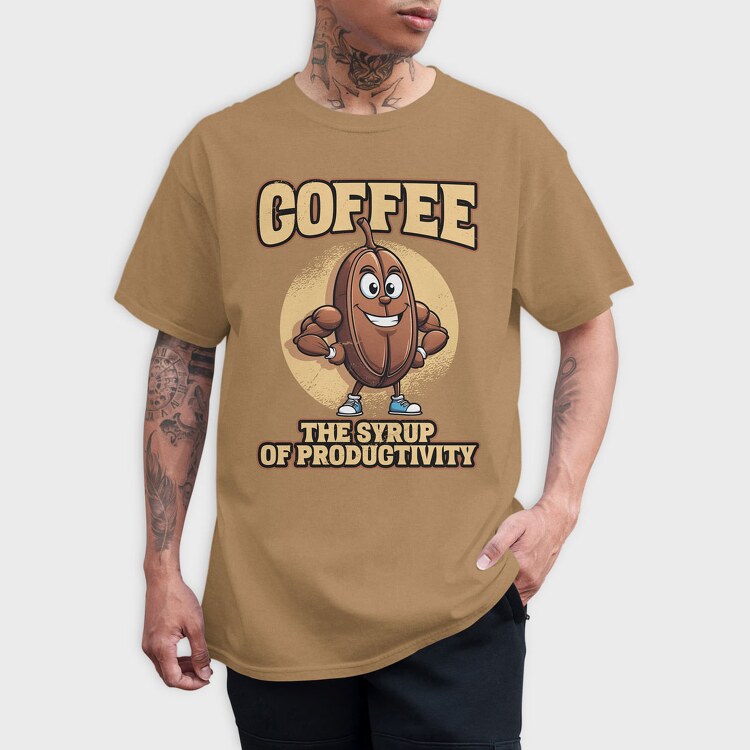 Coffee the Syrup of Productivity, Tricou Barbati (Unisex)