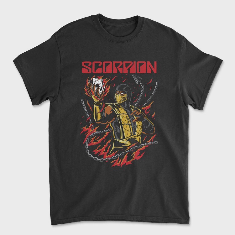 Scorpion Mortal Kombat, Tricou Barbati (Unisex)