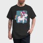 Unicorn Cute Animation, Tricou Barbati (Unisex)