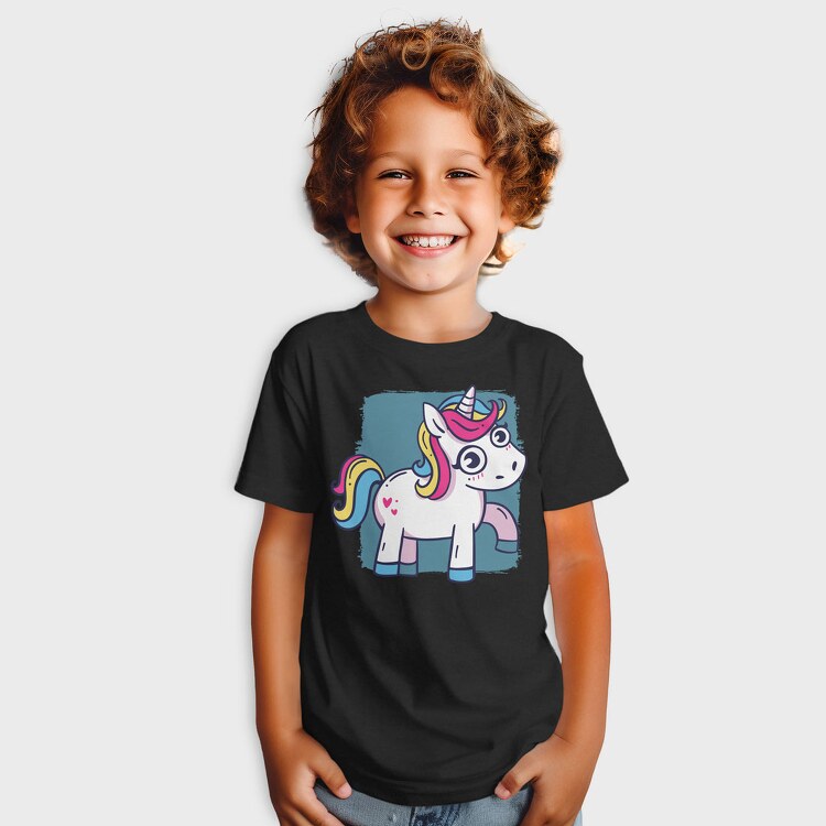 Unicorn Cute Animation, Tricou Copii