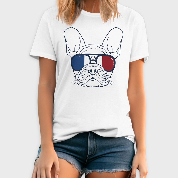 Frenchie Dog, Tricou Barbati (Unisex)