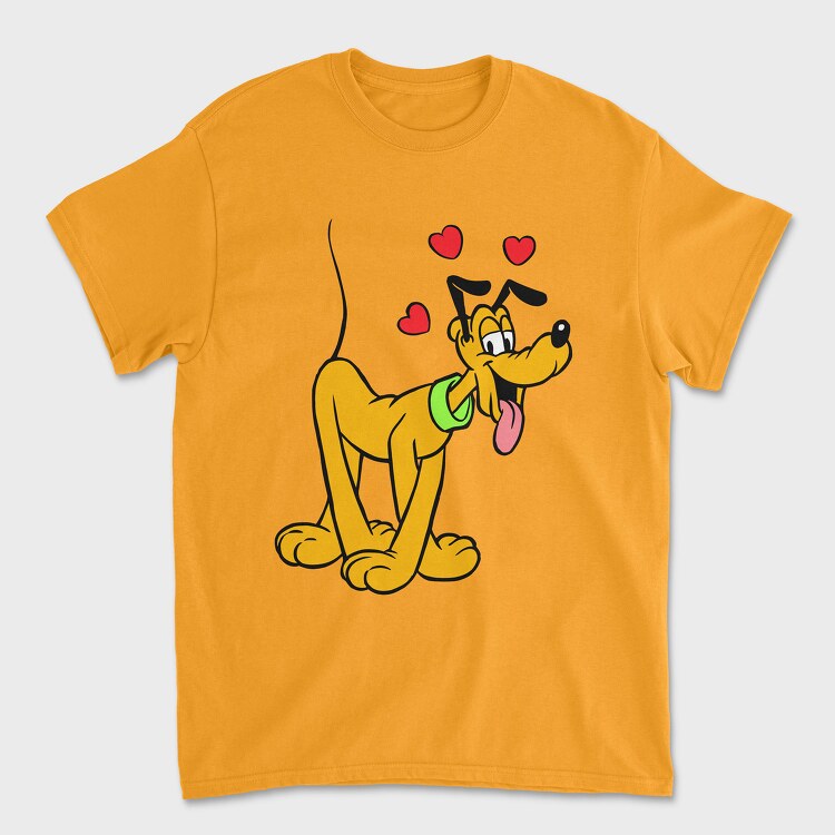 Tricou Barbati (Unisex), Cartoon Retro Pluto 3