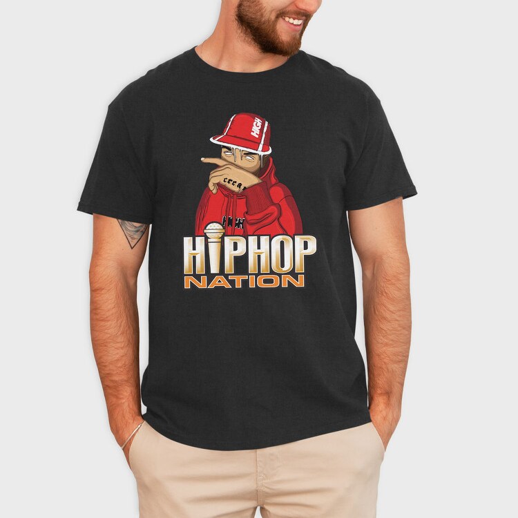 19135 Hip Hop Nation, Tricou Barbati (Unisex)