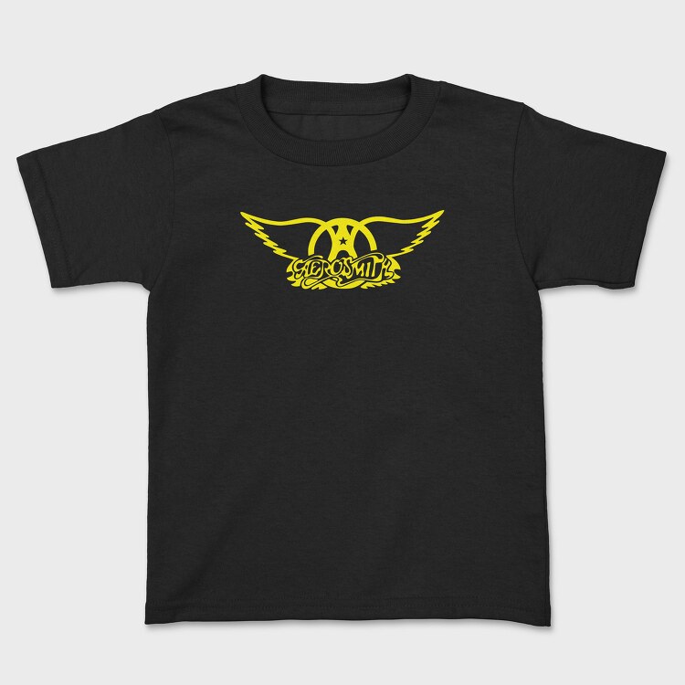 AEROSMITH Logo Name Art, Tricou Copii