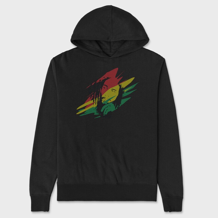 BOB MARLEY Art2, Hanorac Oversize Barbati (Unisex)