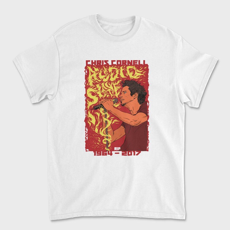 CHRIS CORNELL, Tricou Barbati (Unisex)