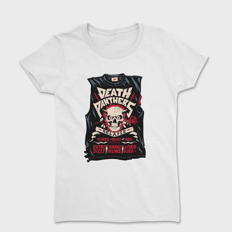 DEATH PANTHERS, Tricou Femei