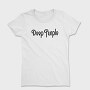 DEEP PURPLE Band logo name, Tricou Femei