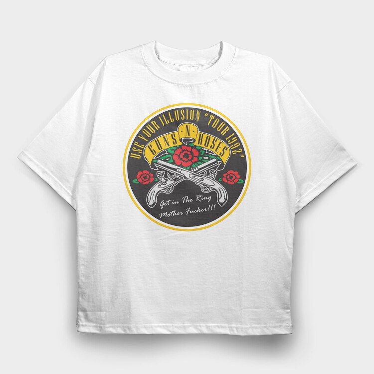 GNR Use your Illusion Tour, Tricou Oversize Barbati (Unisex)