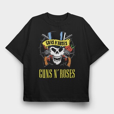 GUNS N ROSES Art1, Tricou Oversize Barbati (Unisex)
