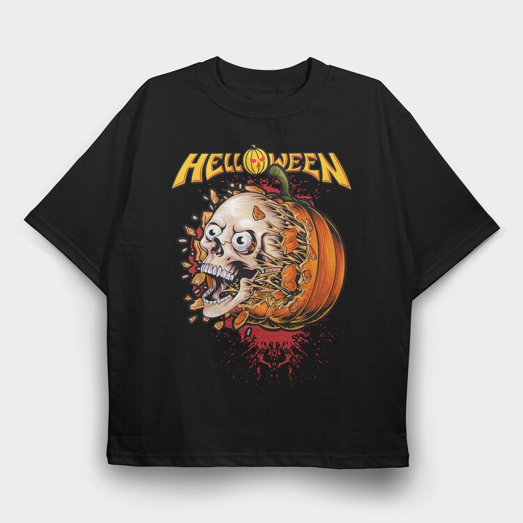 HELLOWEEN, Tricou Oversize Barbati (Unisex)