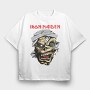 IRON MAIDEN EDDIE METAL, Tricou Oversize Barbati (Unisex)