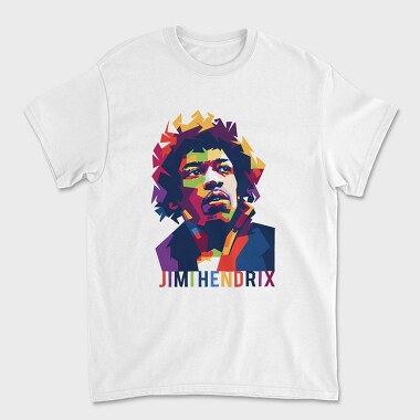 J HENDRIX Art1, Tricou Barbati (Unisex)