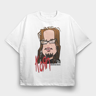 KORN Jonathan Davis, Tricou Oversize Barbati (Unisex)