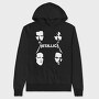 METALLICA Faces, Hanorac Oversize Barbati (Unisex)