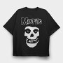 MISFITS Skull, Tricou Oversize Barbati (Unisex)
