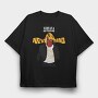 NIRVANA Cobain Nevermind, Tricou Oversize Barbati (Unisex)