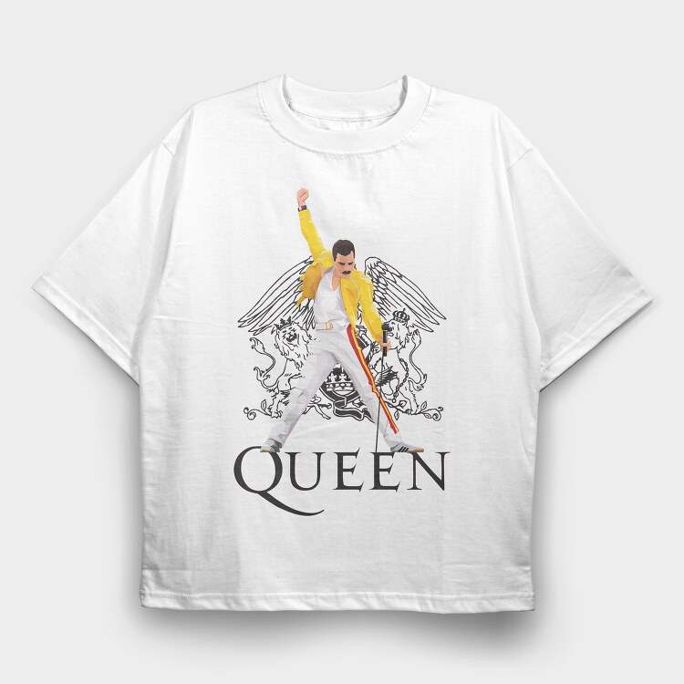QUEEN, Tricou Oversize Barbati (Unisex)