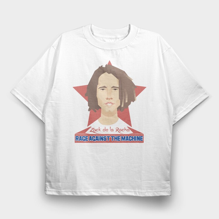 RATM Zach de la Rocha, Tricou Oversize Barbati (Unisex)