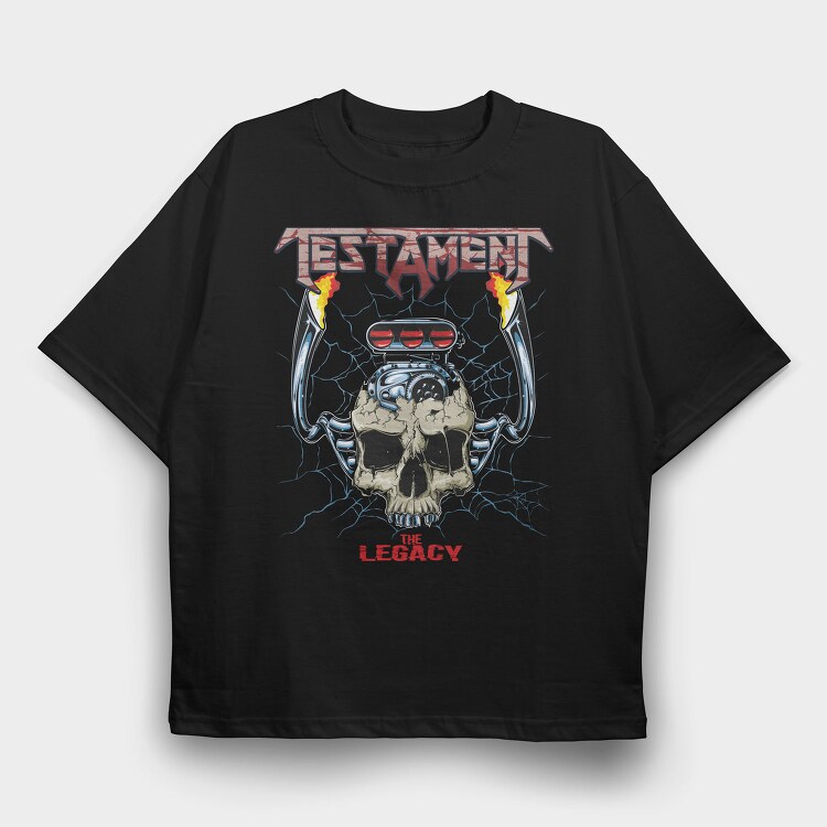 TESTAMENT, Tricou Oversize Barbati (Unisex)