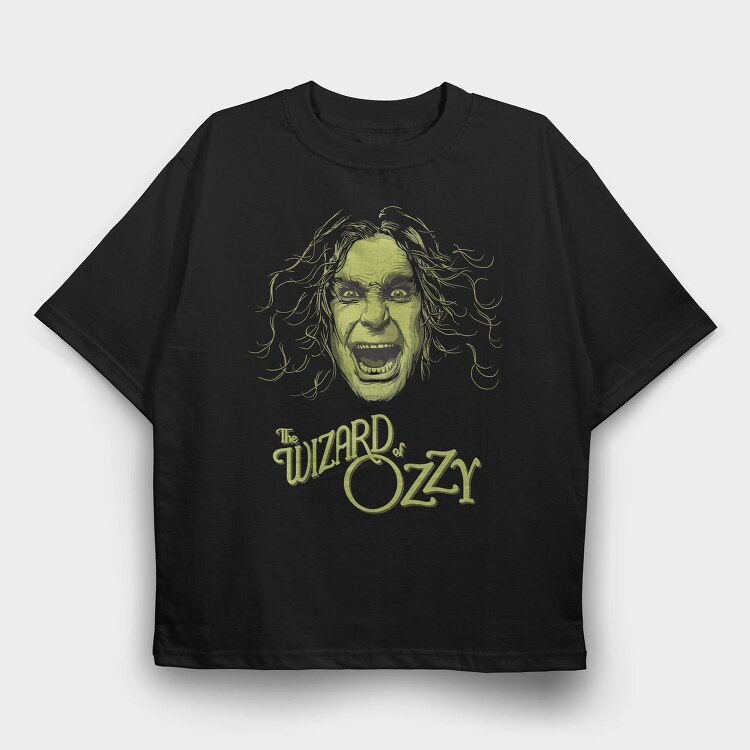 THE WIZARD OF OZZY, Tricou Oversize Barbati (Unisex)