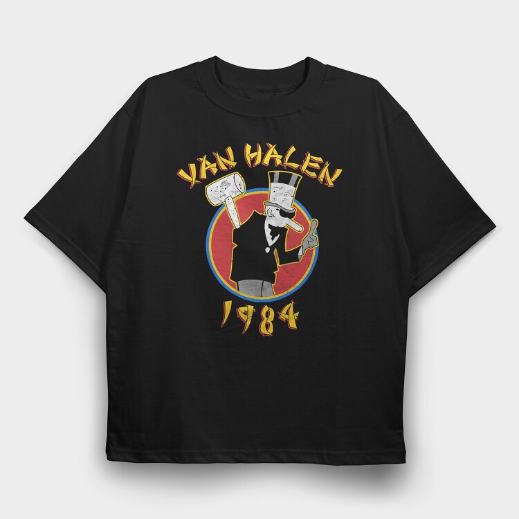 VAN HALEN 1984 Art, Tricou Oversize Barbati (Unisex)