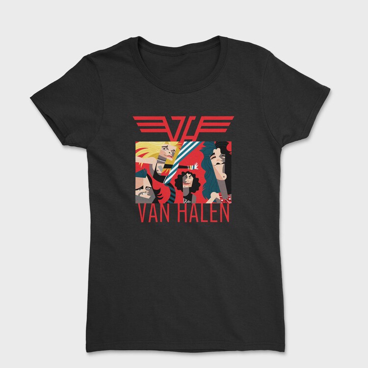 VAN HALEN Art1, Tricou Femei