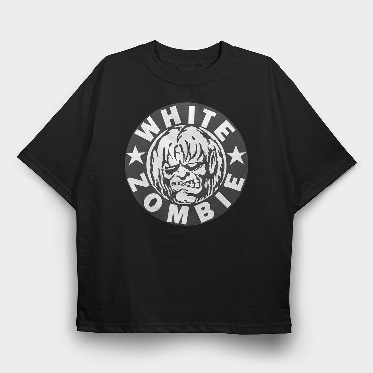 WHITE ZOMBIE, Tricou Oversize Barbati (Unisex)