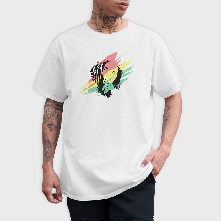 BOB MARLEY Art2, Tricou Barbati (Unisex)