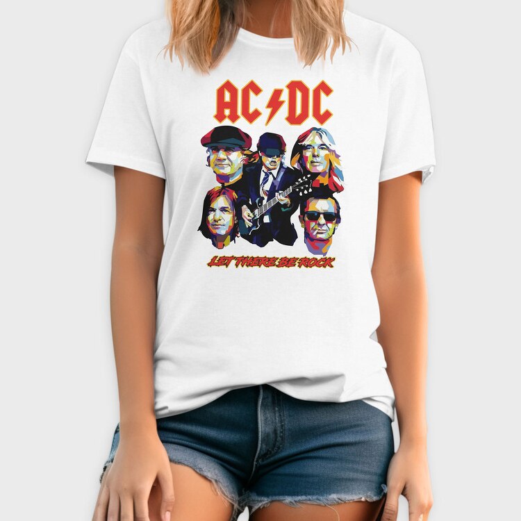 ACDC Let there be Rock, Tricou Barbati (Unisex)