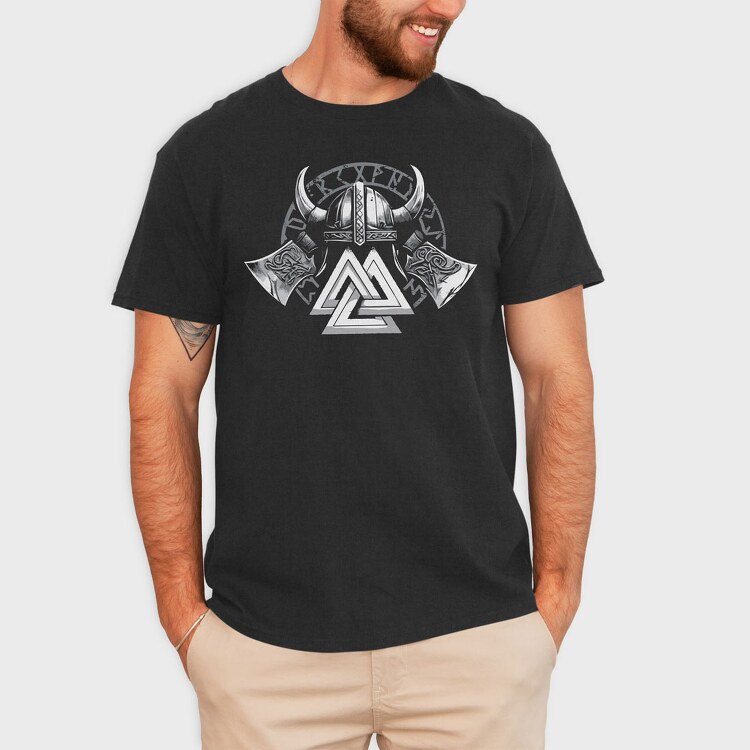 Valknut Vikings, Tricou Barbati (Unisex)