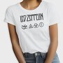 LED ZEPPELIN Logo Art, Tricou Femei
