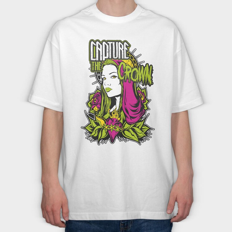 CAPTURE THE CROWN, Tricou Oversize Barbati (Unisex)