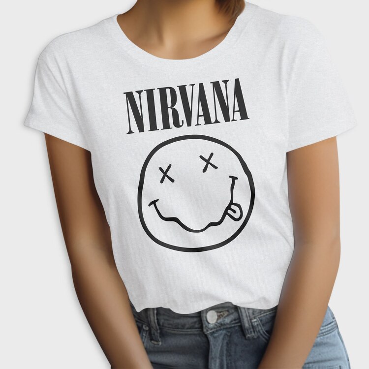 NIRVANA logo Album Art, Tricou Femei