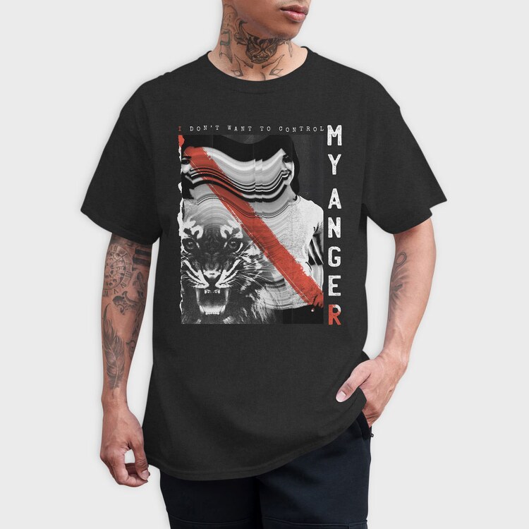 Control My Anger, Tricou Barbati (Unisex)