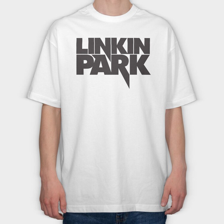 LINKIN PARK Logo Name Art1, Tricou Oversize Barbati (Unisex)