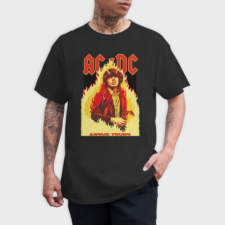 ANGUS YOUNG Art1, Tricou Barbati (Unisex)